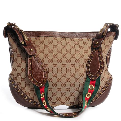 buying an authentic gucci pelham shoulder bag ii|GUCCI Monogram Studded Medium Pelham Shoulder Bag Dark .